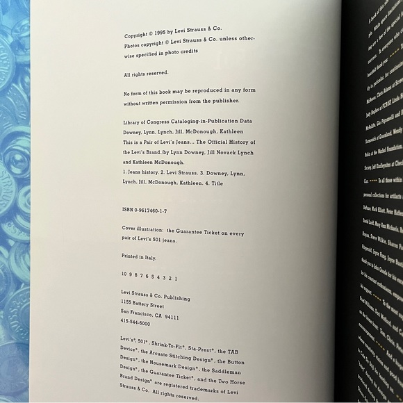 This is a Pair of Levi's Jeans... The Official History of the Levi's Brand - Picture 8 of 8